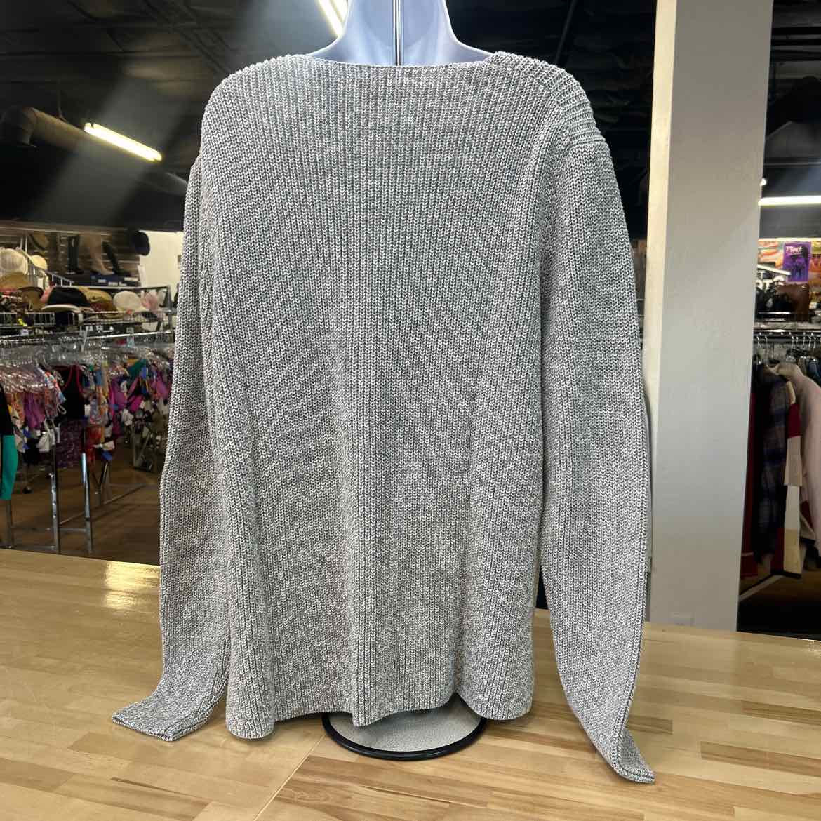 J Crew Size XL Gray Knit Preloved Sweater