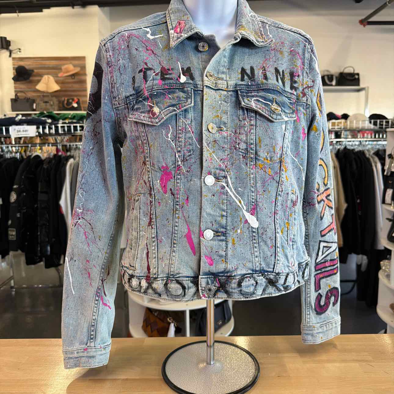 & Denim Size 6 Denim Preloved Jacket