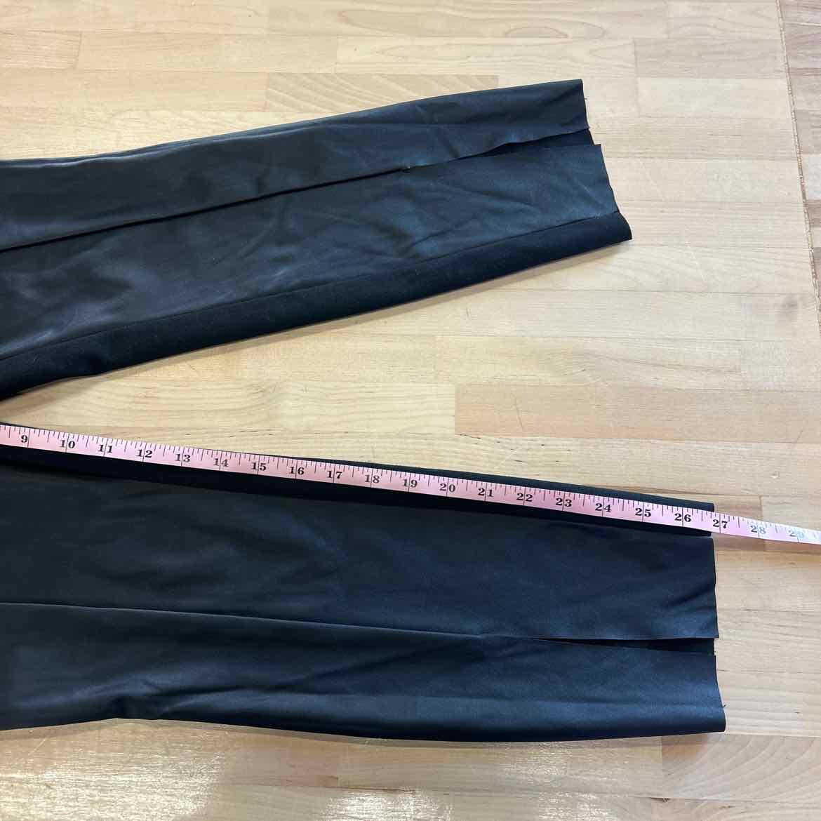 BCBG Size M Black Faux Leather Pants