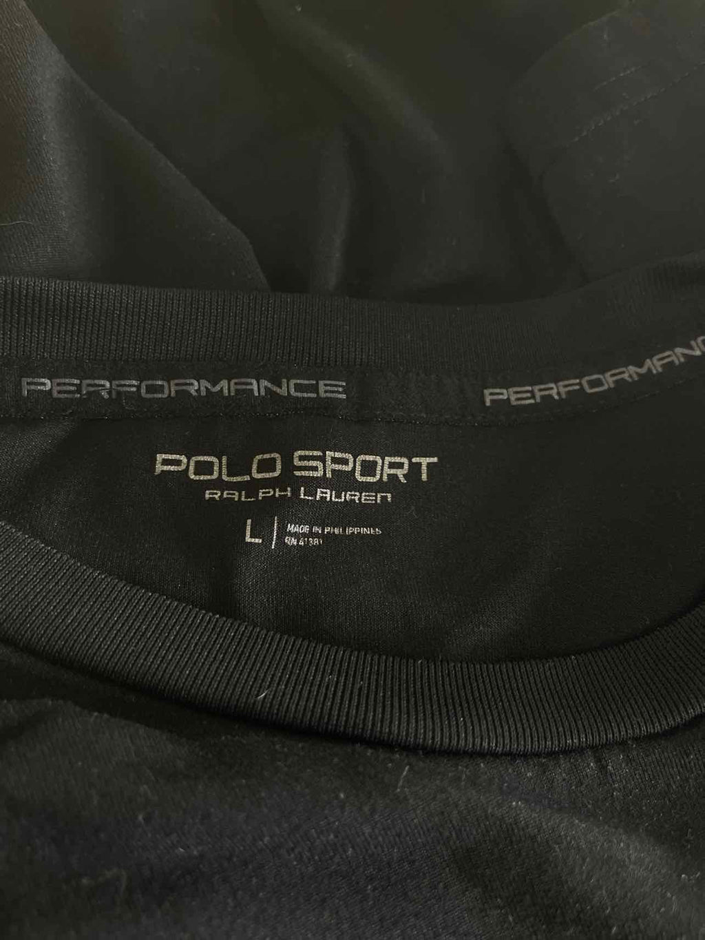 Ralph Lauren Size L Black Preloved MENS T-shirt