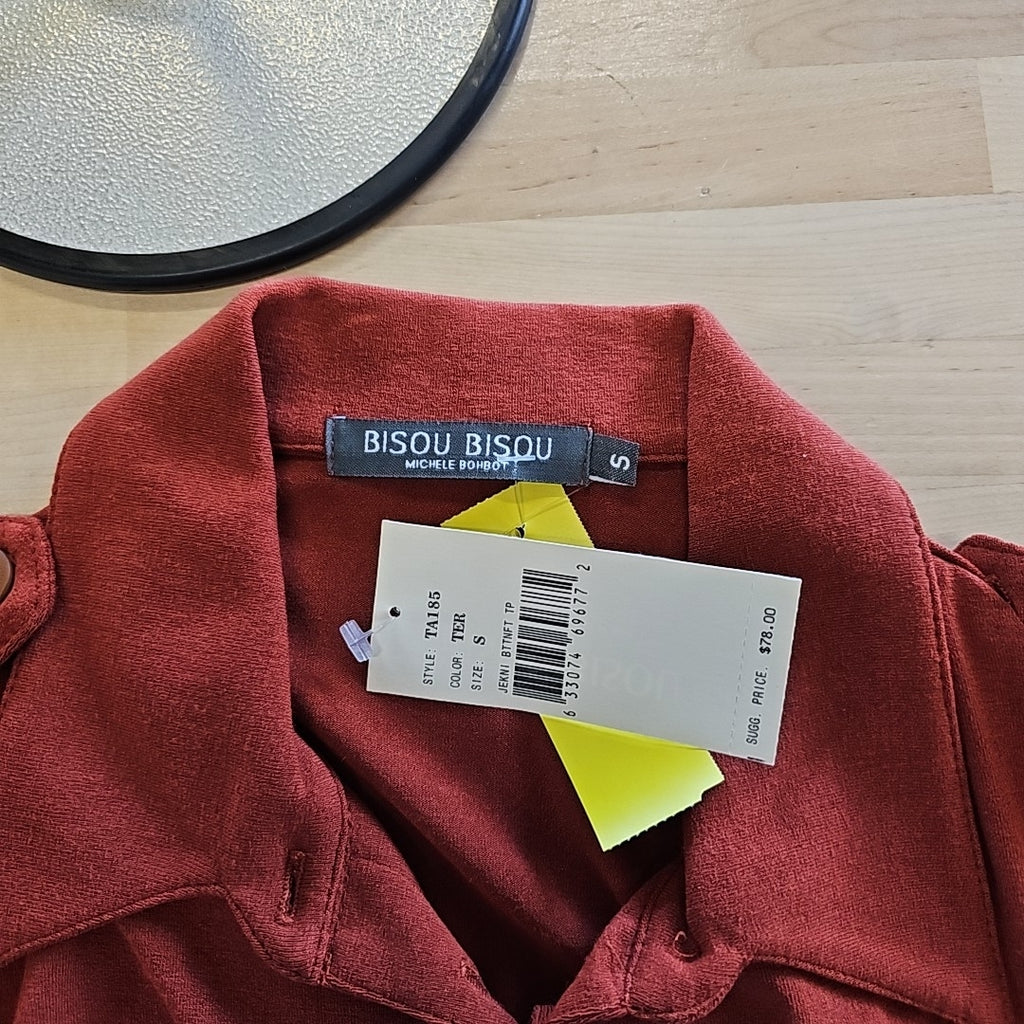 Bisou Bisou Size S Orange Sleeveless