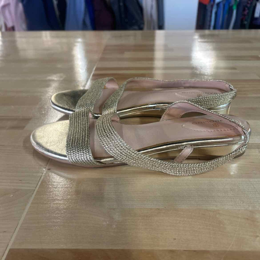 Bandolino Size 8 Gold Preloved Sandals