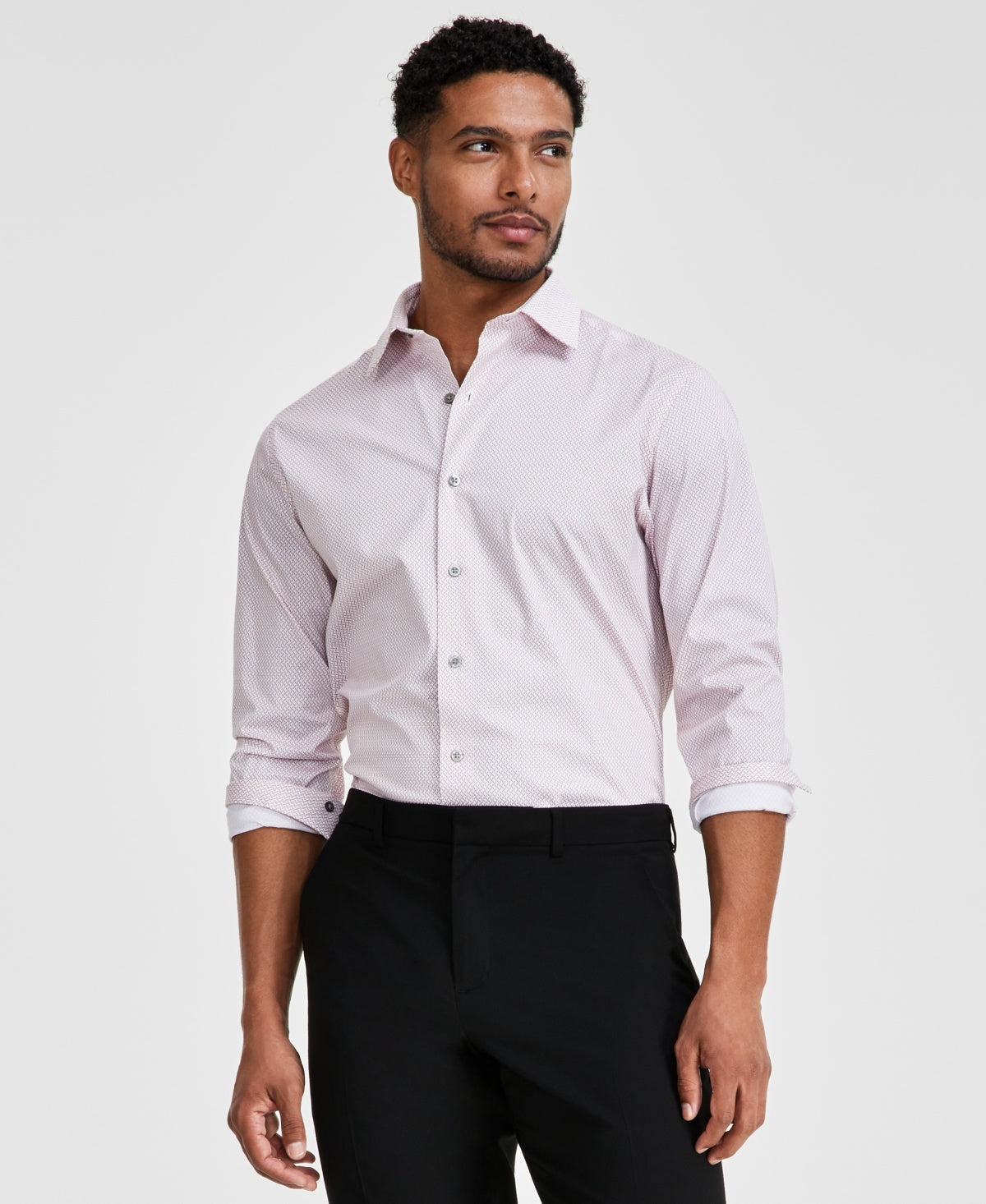 Alfani Mens Alfatech Repreve Button Down Dress Shirt