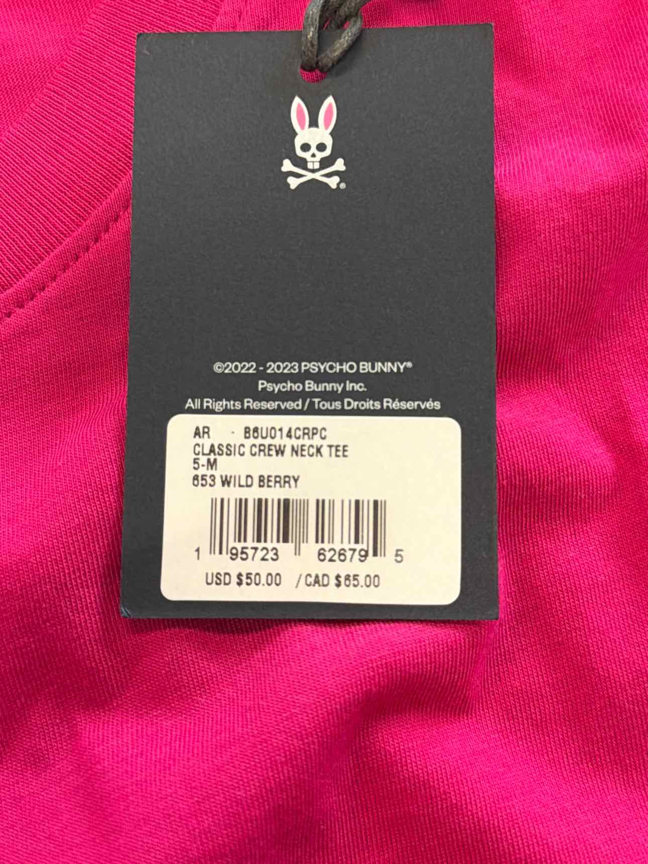 Psycho Bunny Size 5 Hot Pink T-shirt