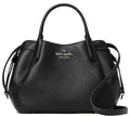 Kate Spade New York Womenâ€™s Pebbled Leather Dumpling Satchel Bag Black