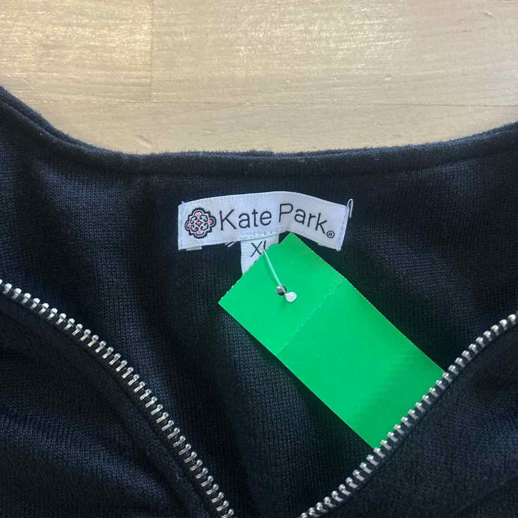 Kate Park Size XL Black Preloved Blouse LS