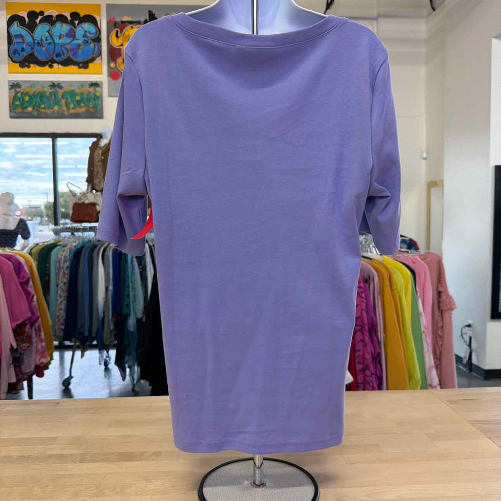 Karen Scott Size L Purple Preloved T-shirt