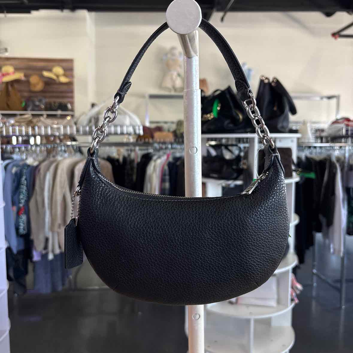 Coach Black Pebbled Leather Purse