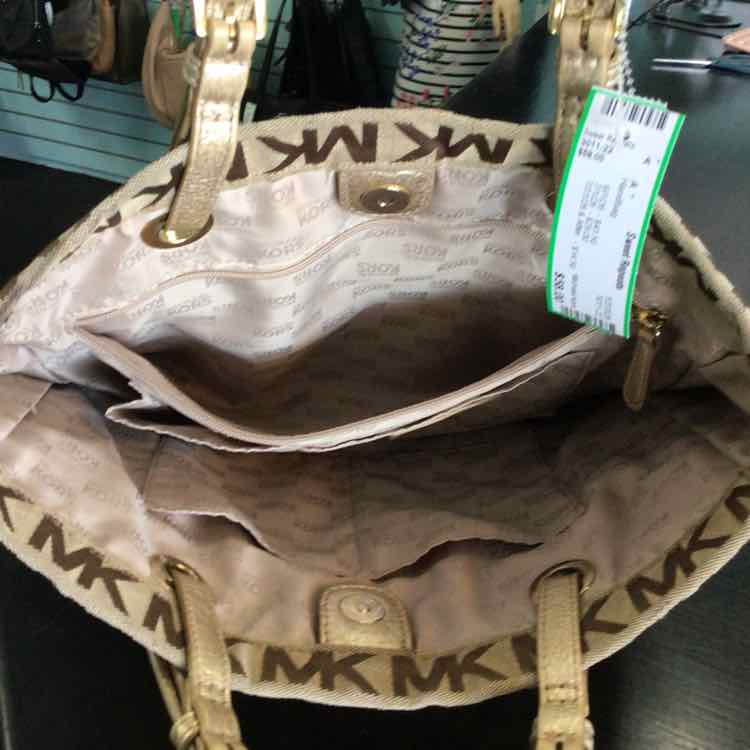 Michael Kors gold print Handbag
