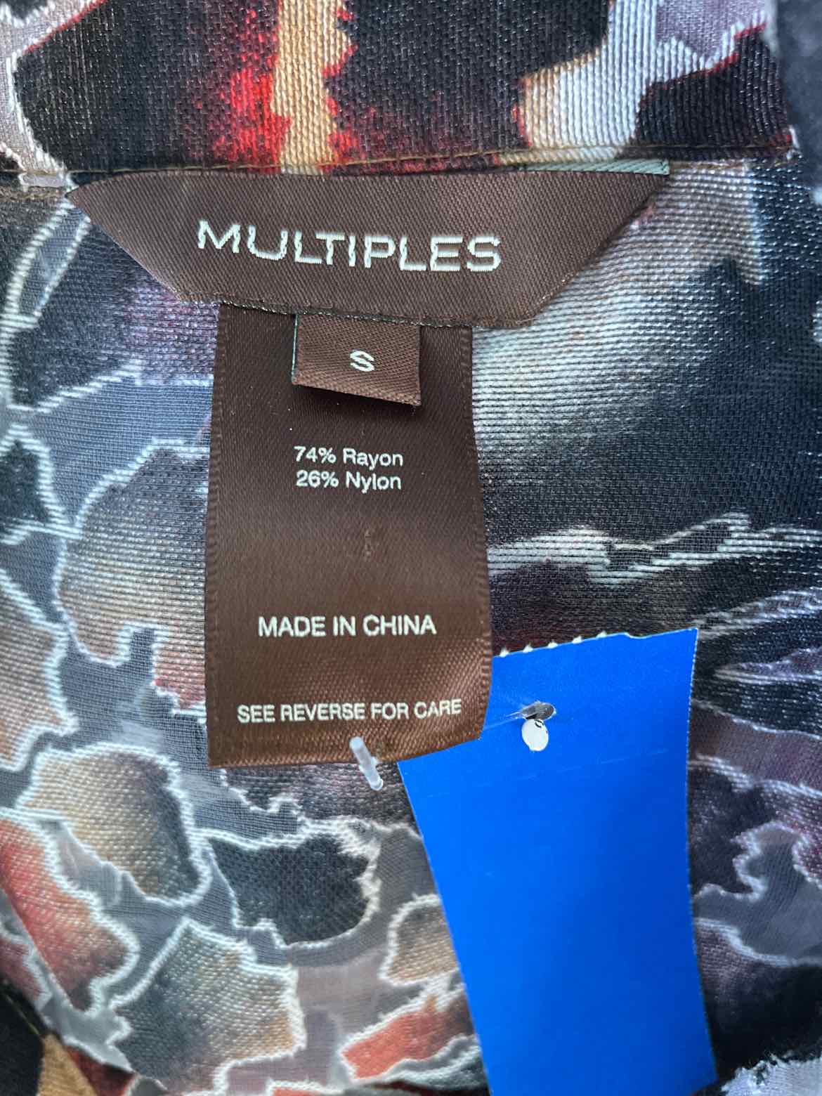 Multiples Size S Brown Print Jacket