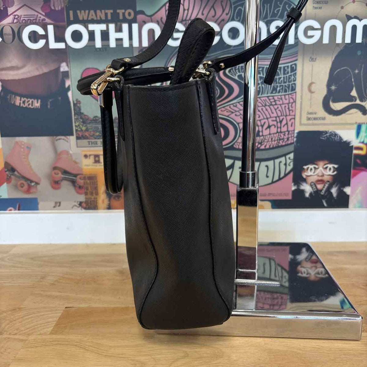 Coach Black Shoulder Bag Leather Purse