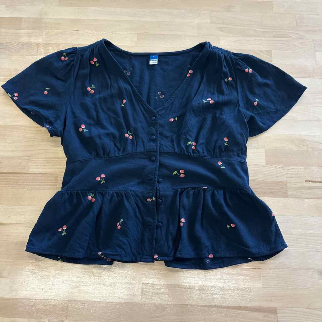 Old Navy Size L Navy Blouse