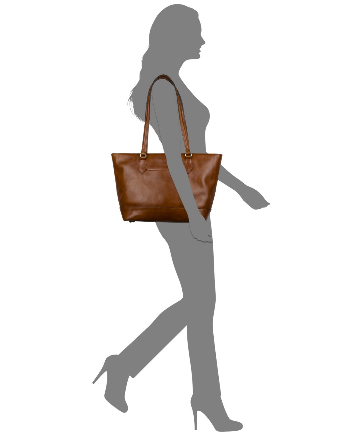 Patricia Nash Meka Extra Large Leather Tote Cognac NWT