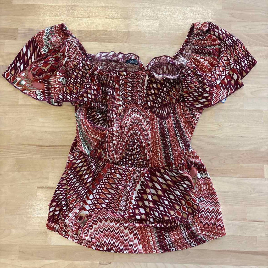 A.U.W. Size XL Red Blouse