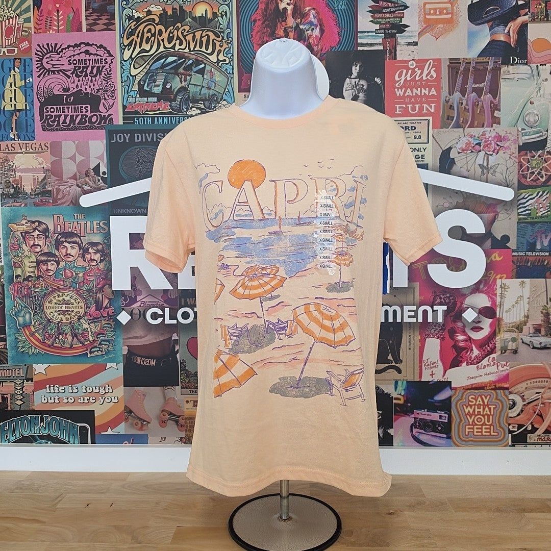Rebellious One Size XS Orange New T-Shirt SS