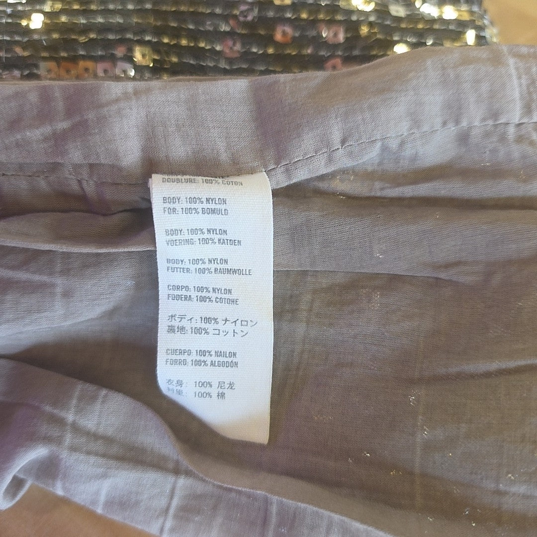 Abercrombie & Fitch Size 8 Gold & Silver Preloved Skirt