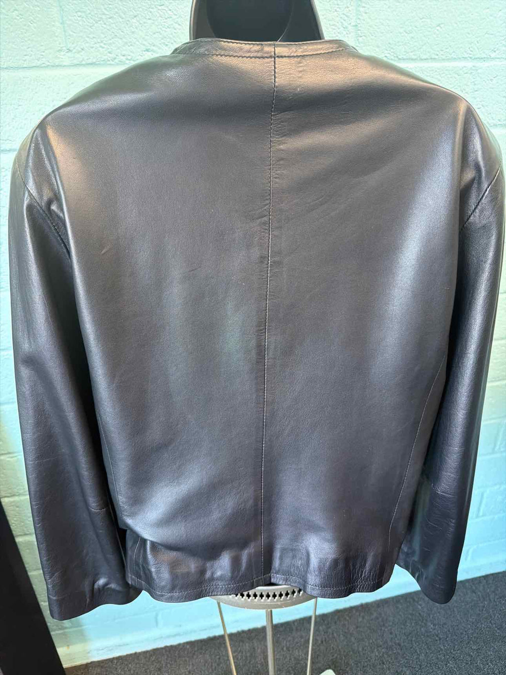 Maus & Hoffman Size M Black Leather Jacket