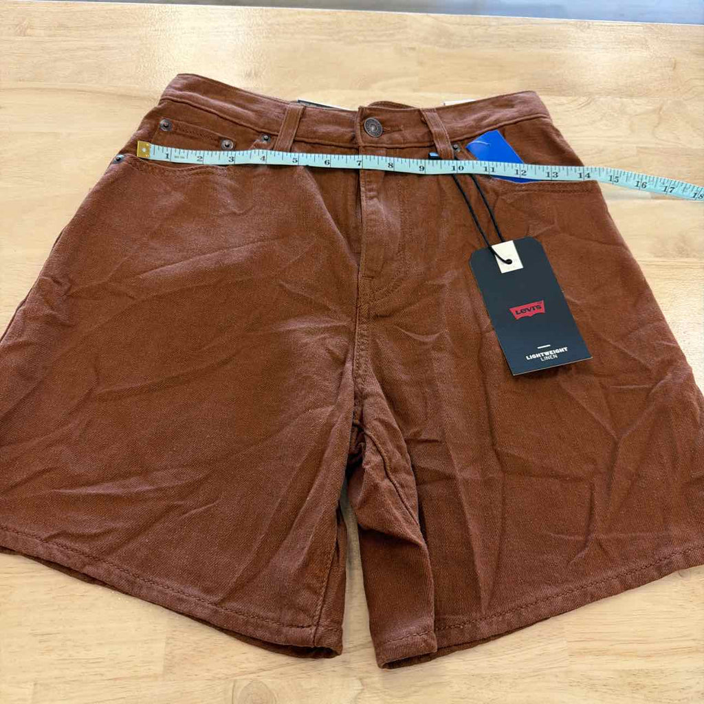 Levi's Women Size 24 Brown New Shorts