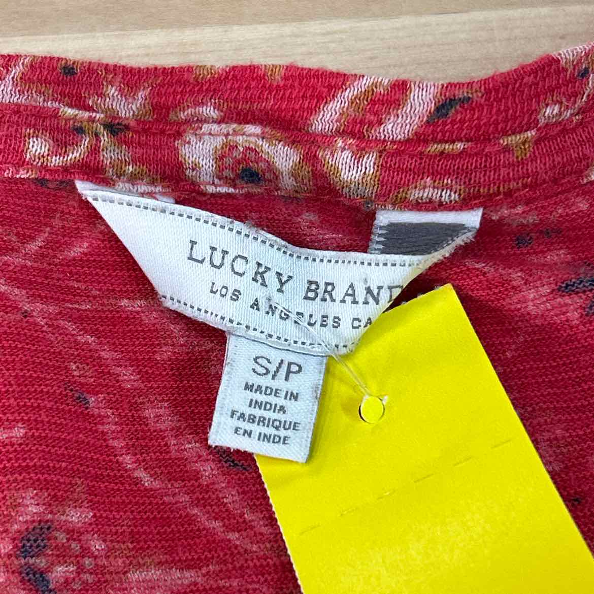 Lucky Brand Size S Orange Preloved Shirt