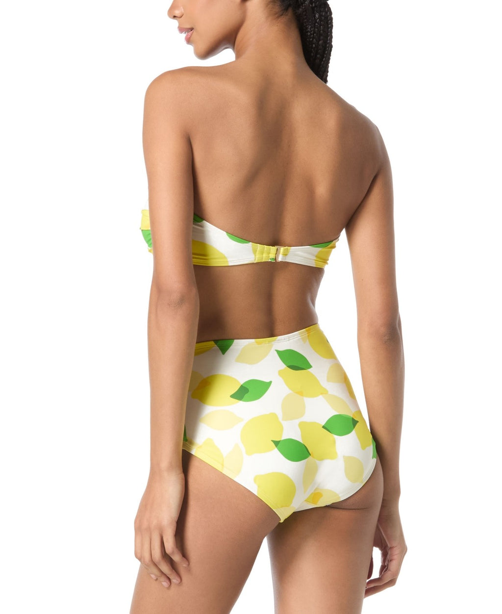 Kate Spade Women's Lemon-Print Tie-Front Shirred One-Piece Swimsuit