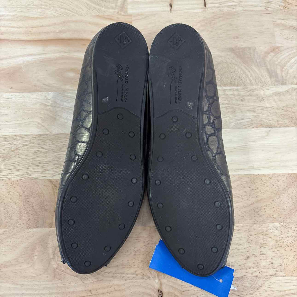 Donald J Pliner Size 8.5 Green Leather Preloved Flats