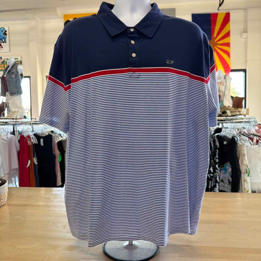 Vineyard Vines Size XXL Blue Preloved MENS Polo