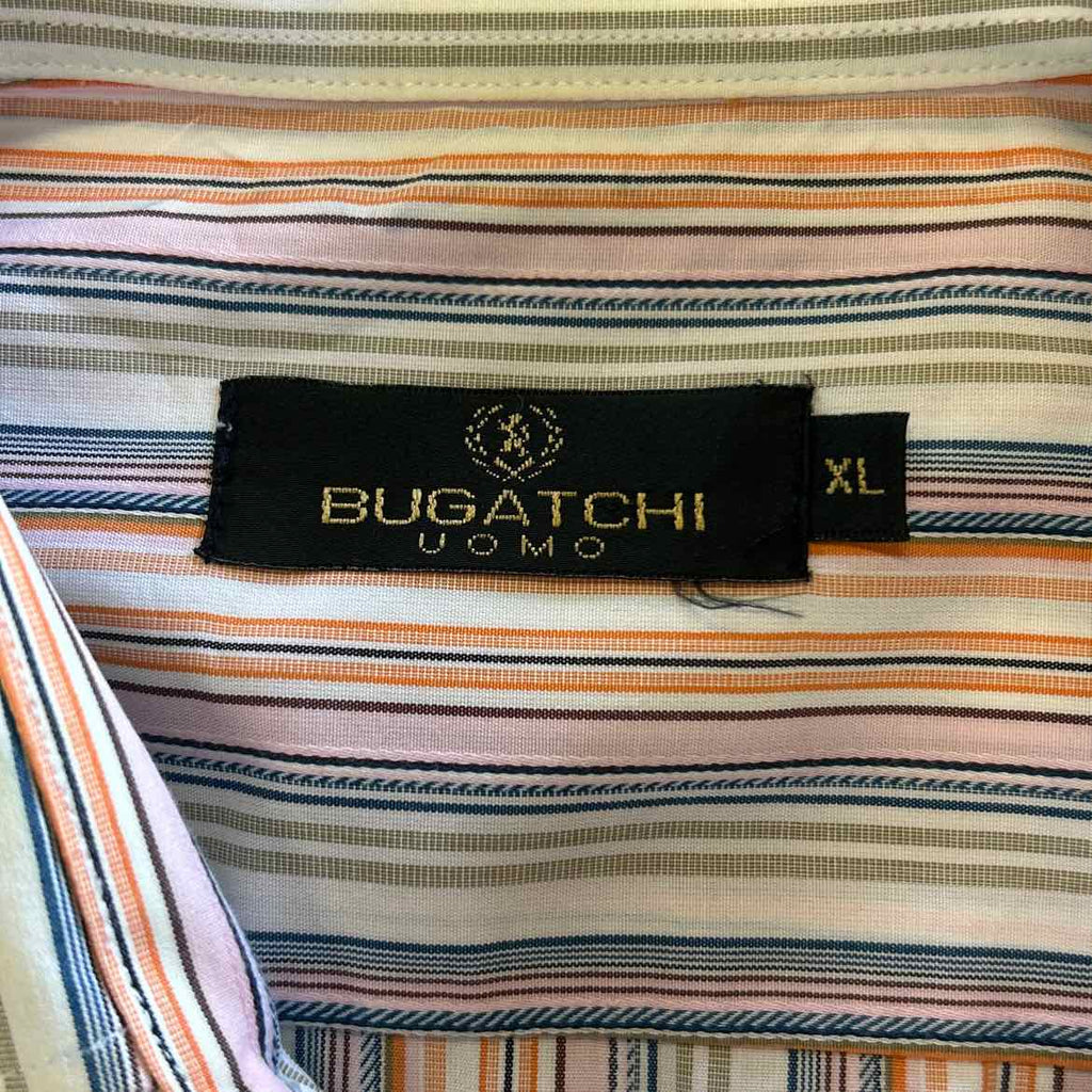 Bugatchi Size XL Pink Preloved MENS Button Down Shirt
