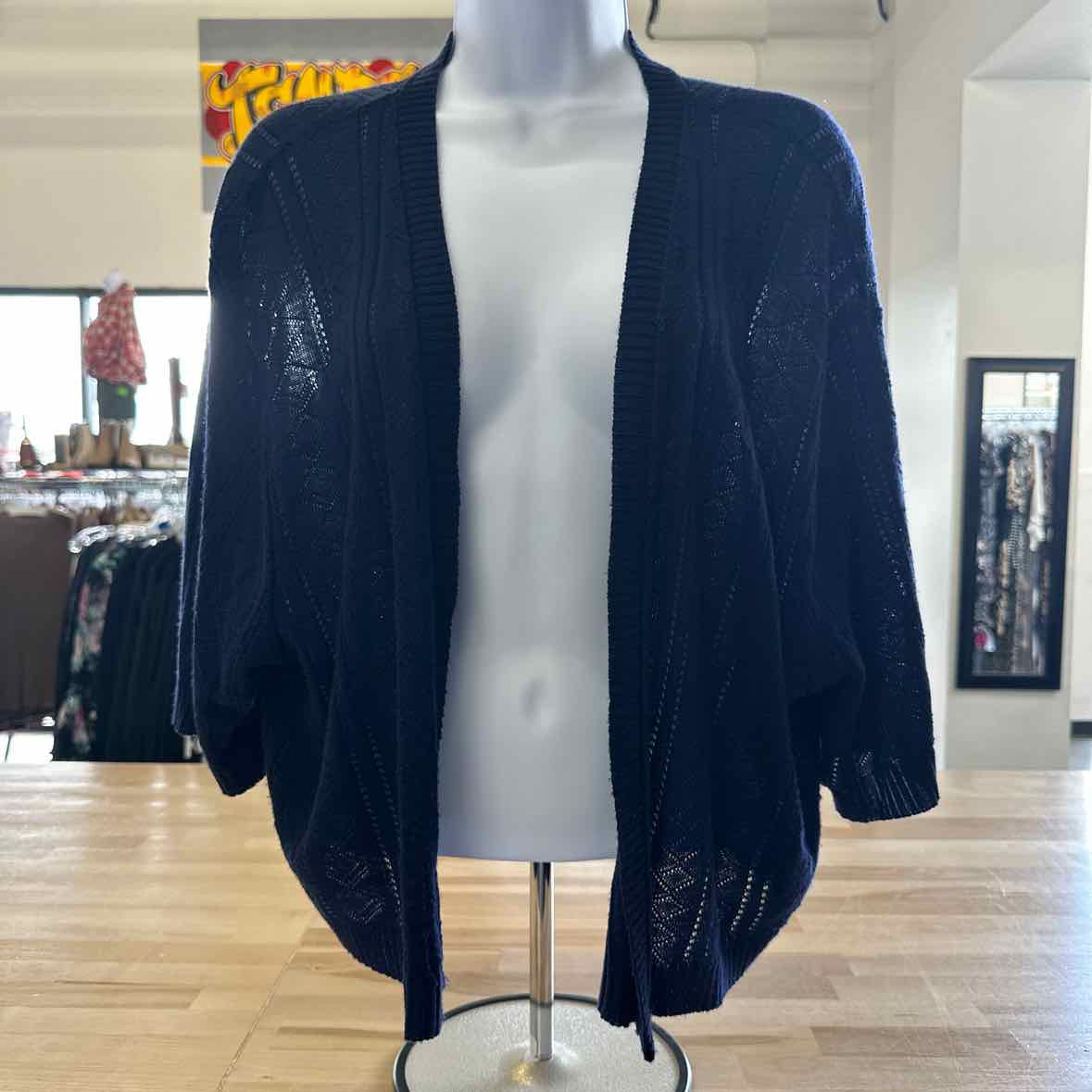 NY Collection Size OS Navy Cardigan