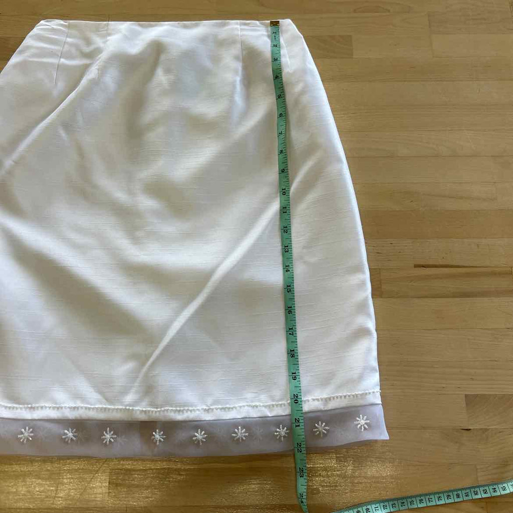 Jessica Howard Size 10 White Polyester Preloved 2 Piece Set