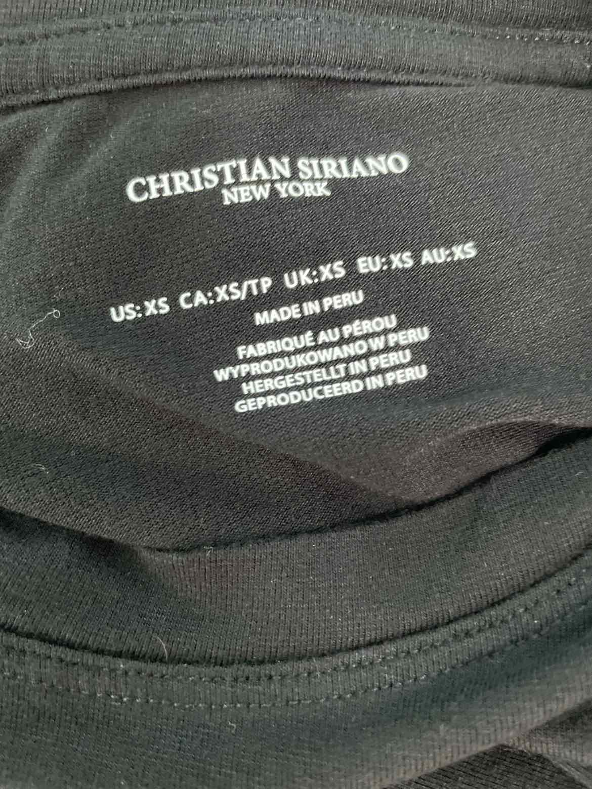 Christian Siriano Size S Black Tank