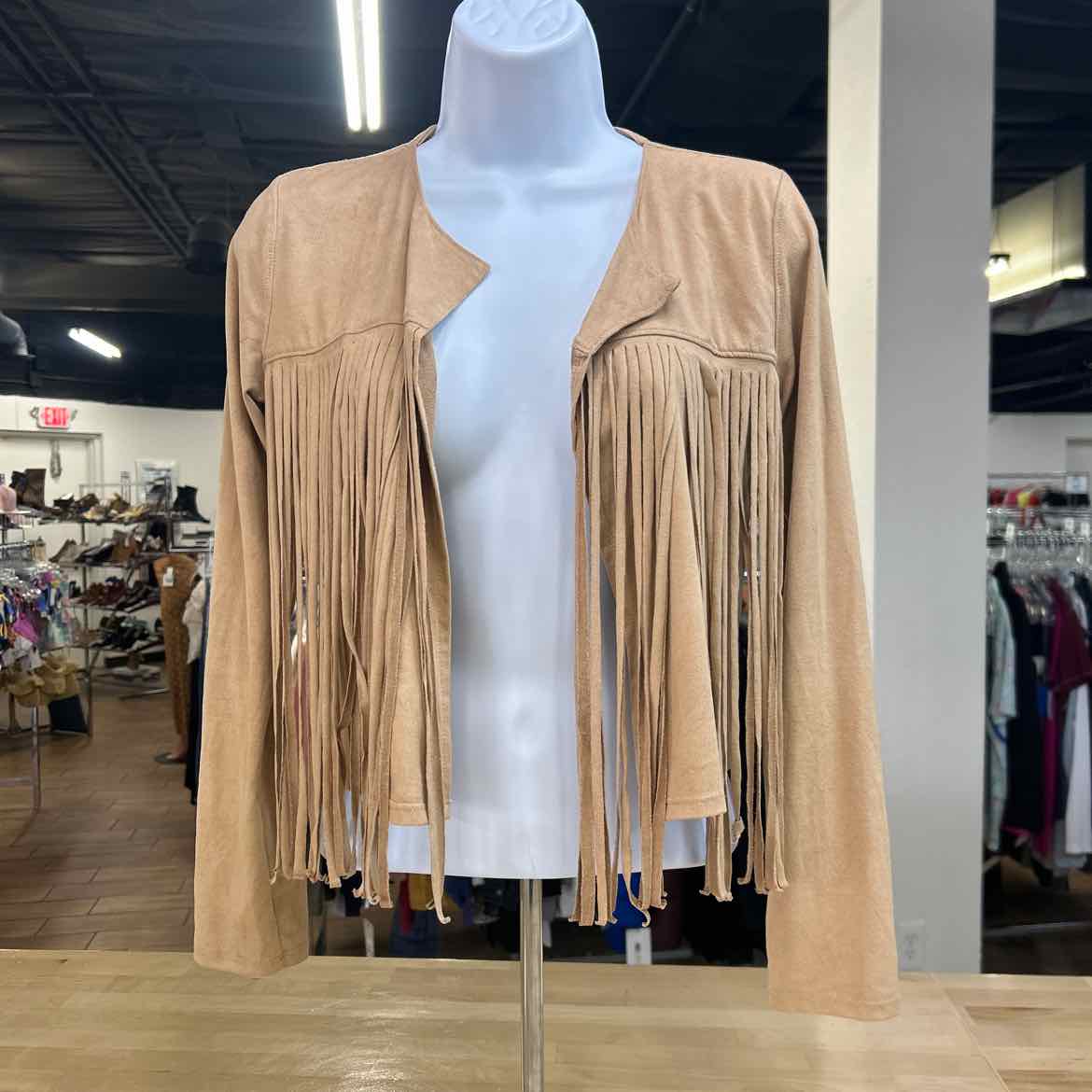 the classic Size M Brown Preloved Cardigan
