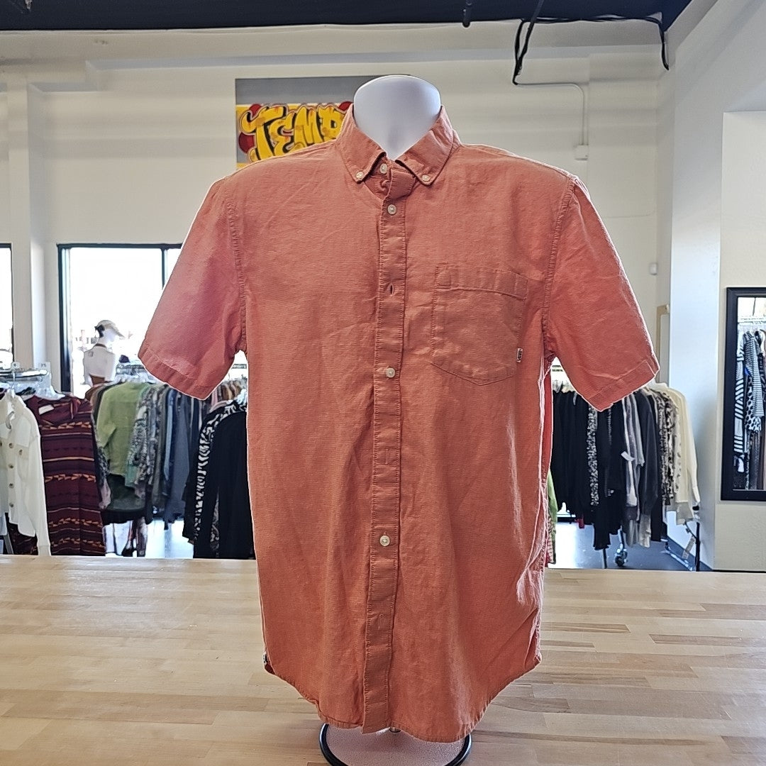 Vans Men's Size M Pink MENS Button Down Shirt