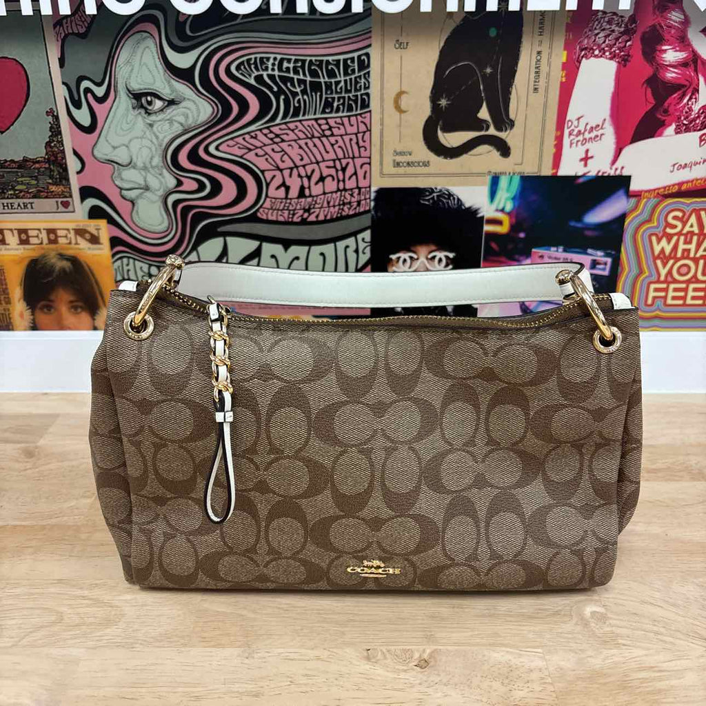 Coach Brown Leather Preloved Handbag