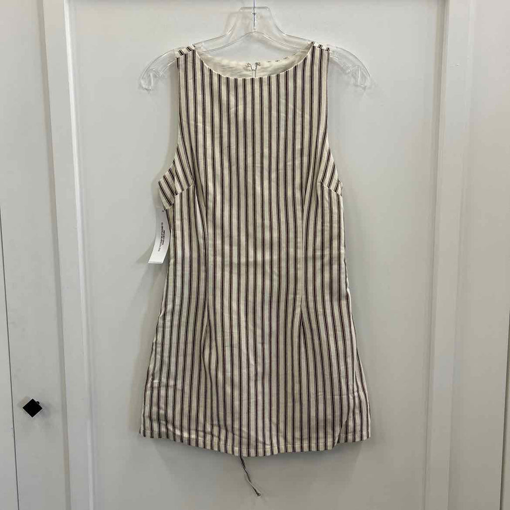 Princess Polly Size 6 brown/white New Romper