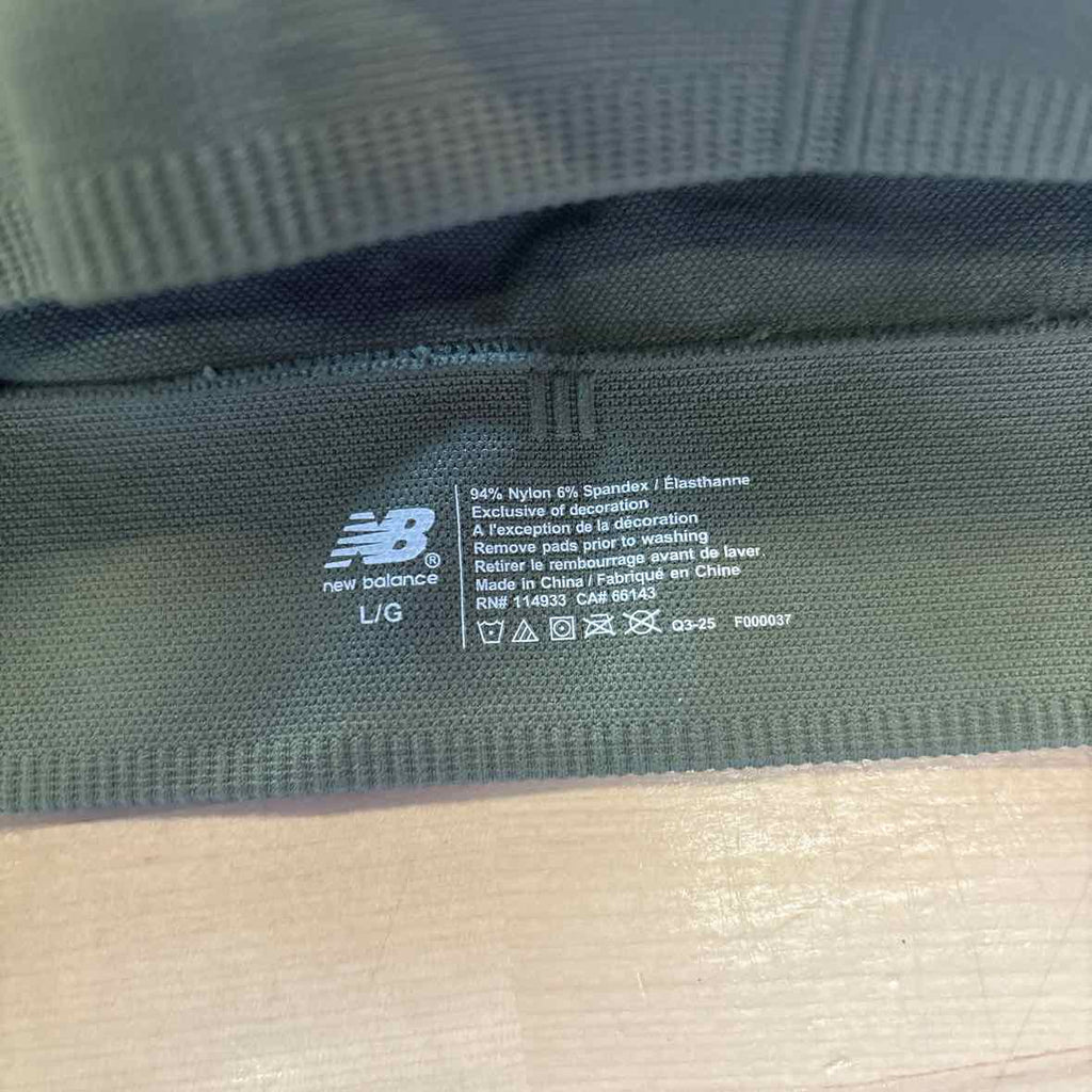 New Balance Size L Green Preloved Sports Bra