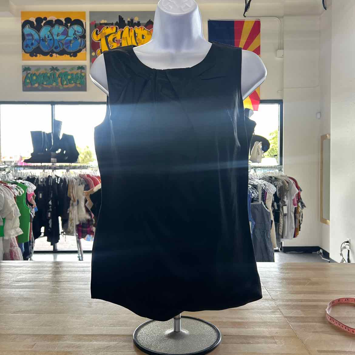 Monsoon Size L Black Preloved Sleeveless
