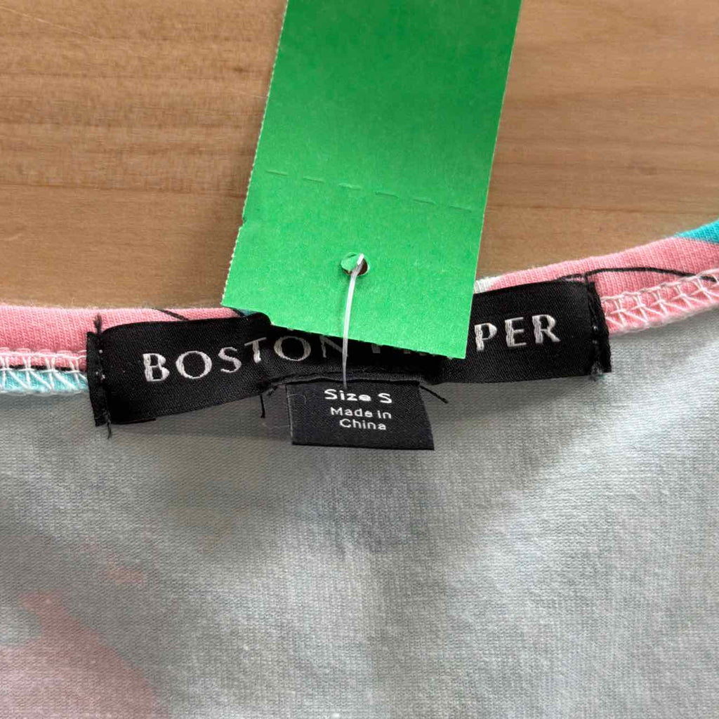 Boston Proper Size S Green Preloved Blouse LS