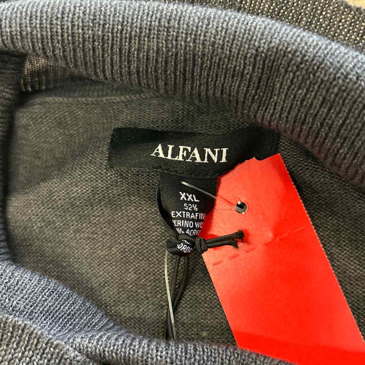 Alfani Men's Merino Wool-Blend Turtleneck Sweater - Dark Lead Heather