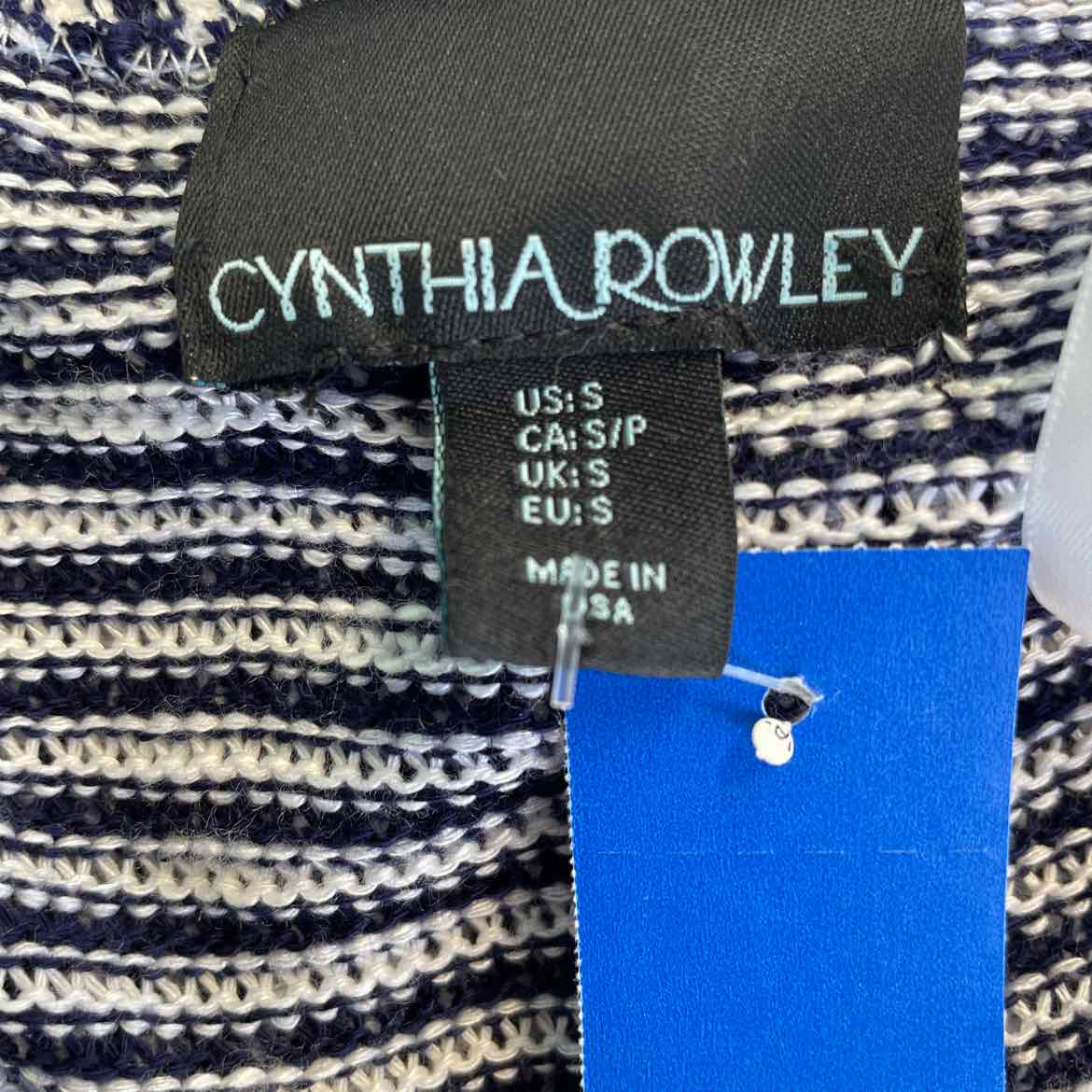 Cynthia Rowley Size S Blue & White Tunic