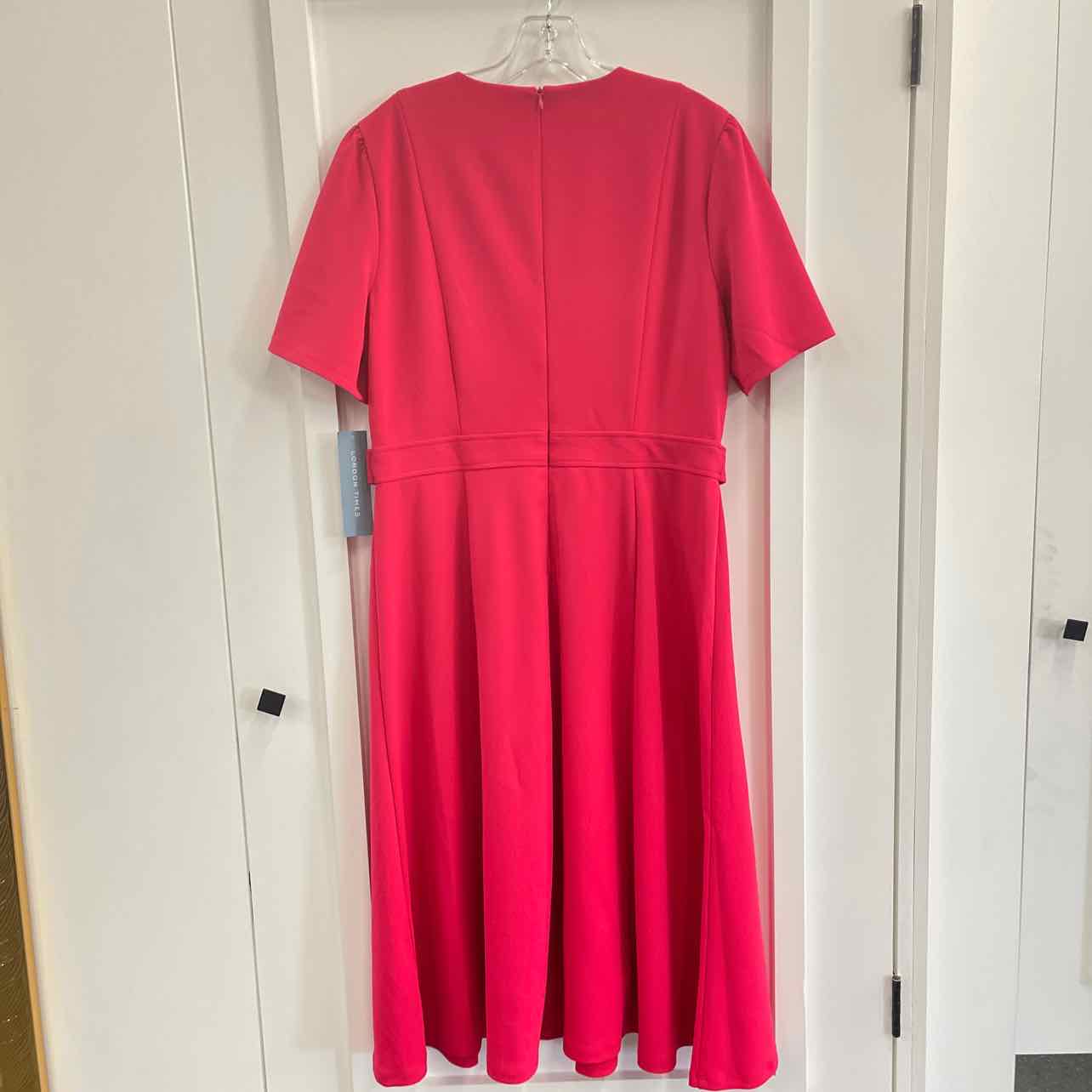 London Times Size 14 Red New Dress