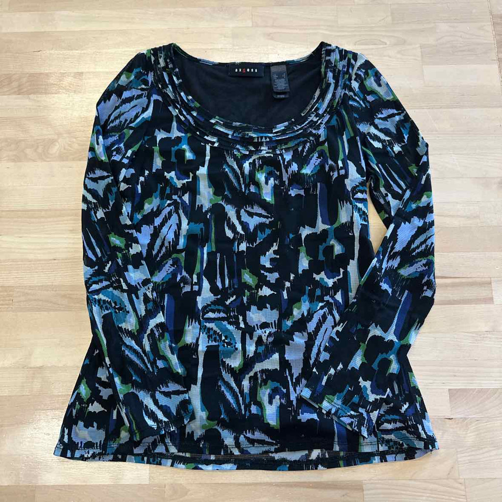 Axcess Size S Black Long Sleeve