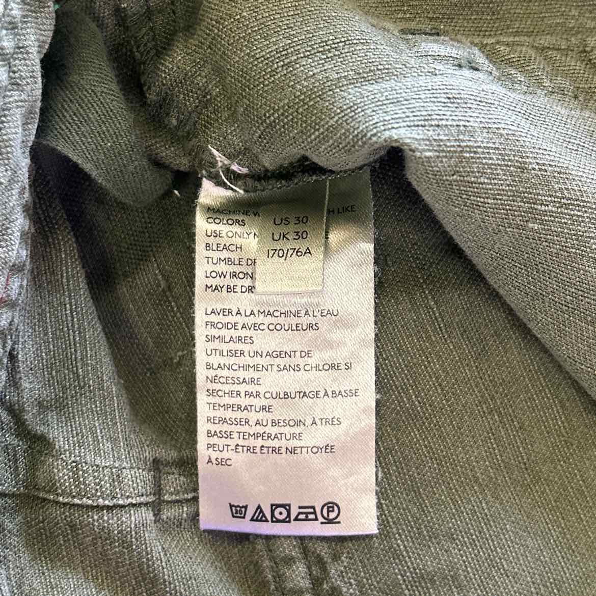 Anthropologie Size 10 Green Preloved Pants