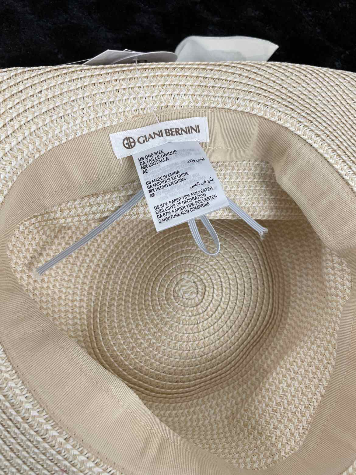 Giani Bernini Classic Flip-Up Floppy Hat White ONE SIZE