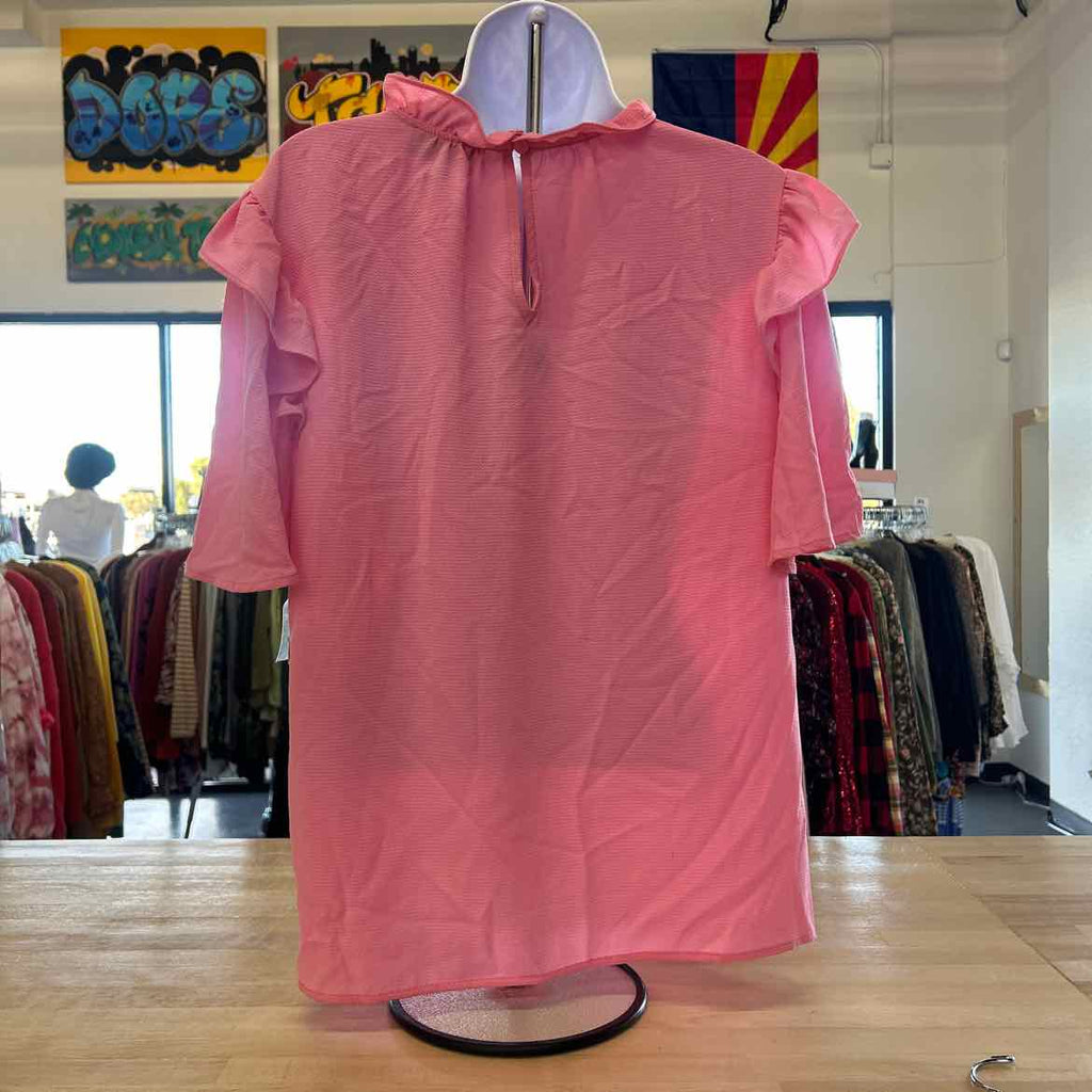 CeCe Size L Pink New Blouse SS