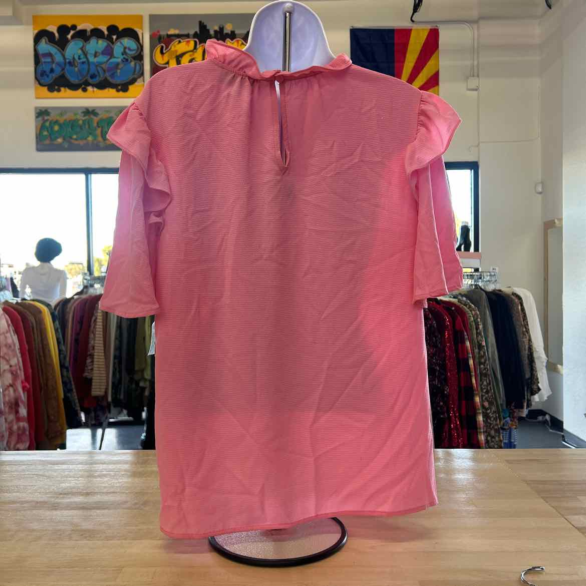 CeCe Size L Pink New Blouse SS
