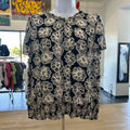 Ann Taylor Size XL Black/White Preloved Blouse SS