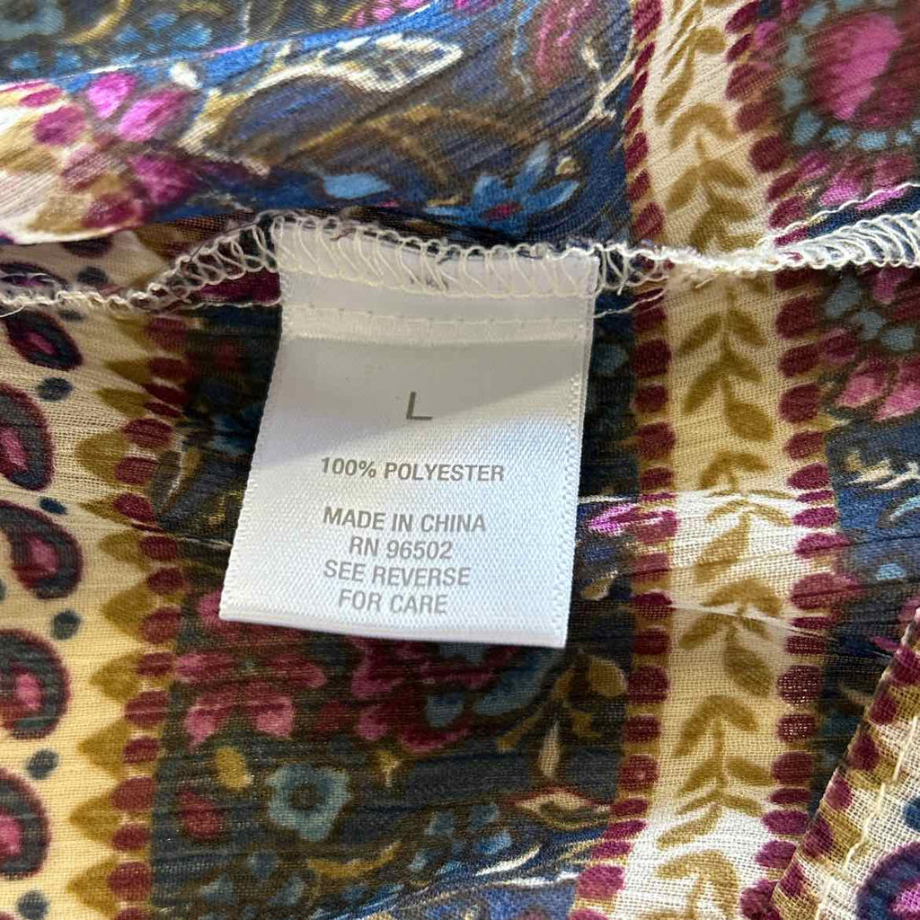 Westport Size L Purple & Beige Preloved Sleeveless