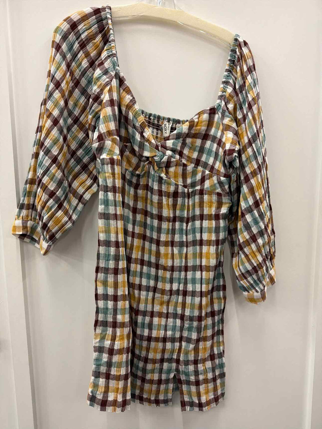 ROXY Moonlight Shores Plaid Dress