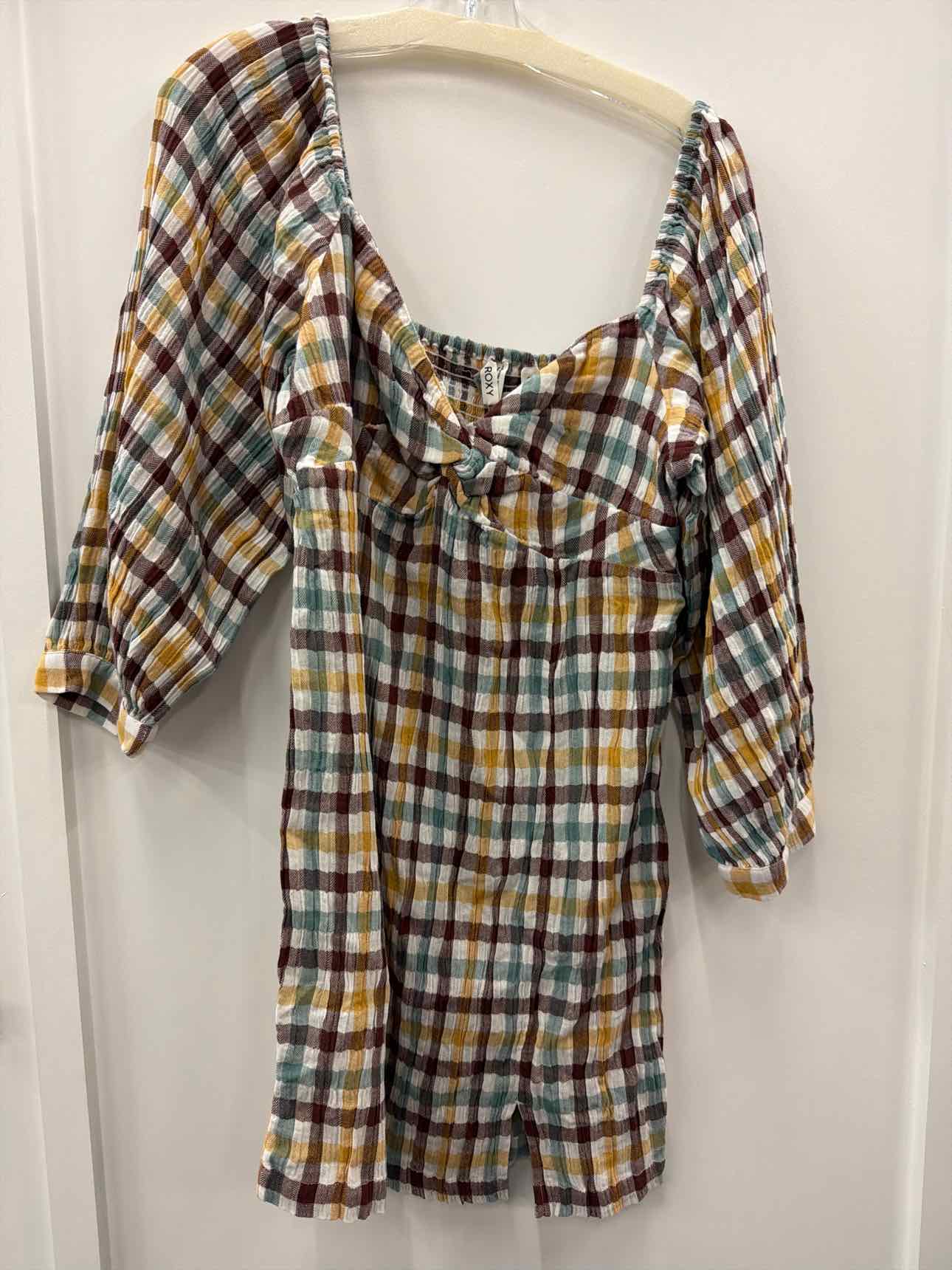 ROXY Moonlight Shores Plaid Dress