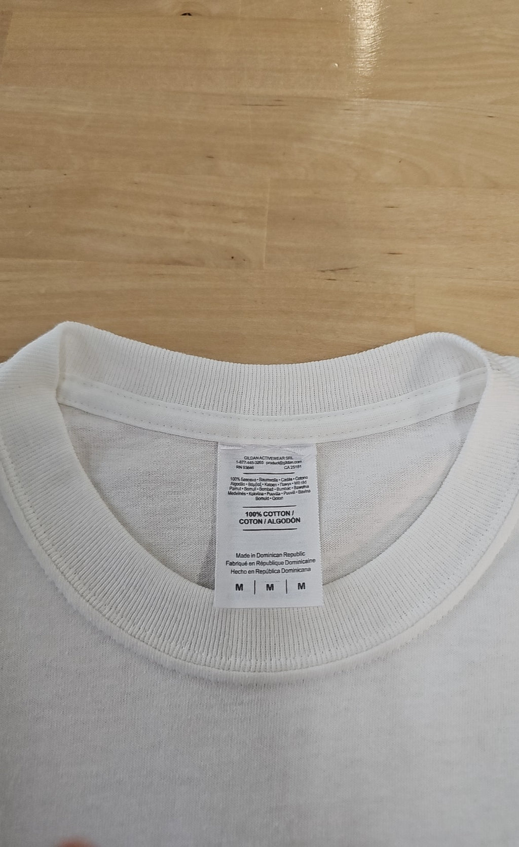 Gildan Men's Size M White MENS T-shirt